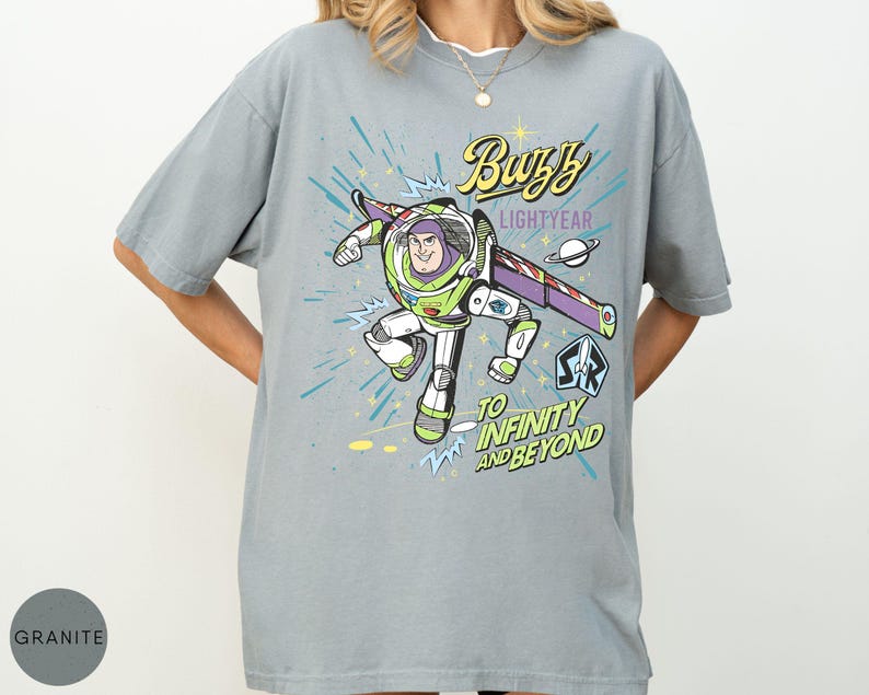 Chemise rétro Comfort® Buzz l'Éclair à l'infini et au-delà, t-shirt Toy Story Pixar Disney, chemise Space Ranger, assorti pour voyage en famille Disneyland image 11