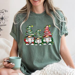 Comfort Colors Gnome Shirt, Merry Christmas Shirt, Gnome For The Holidays Shirt, Cute Christmas Tee, Family Christmas Gnomes Shirt