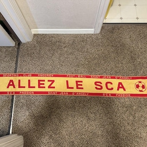 Écharpe Supporter Gazelec Ajaccio GFCA - Vintage - Rare - Unisexe