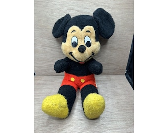 MICKEY MOUSE plush doll Walt Disney VINTAGE 1960s California Stuffed Toys