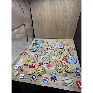 Vintage Boy Scout Badge Patch slider  Pin Lot