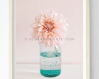 Dinner Plate Dahlia / Photograph / Flower Photography / Wall Art