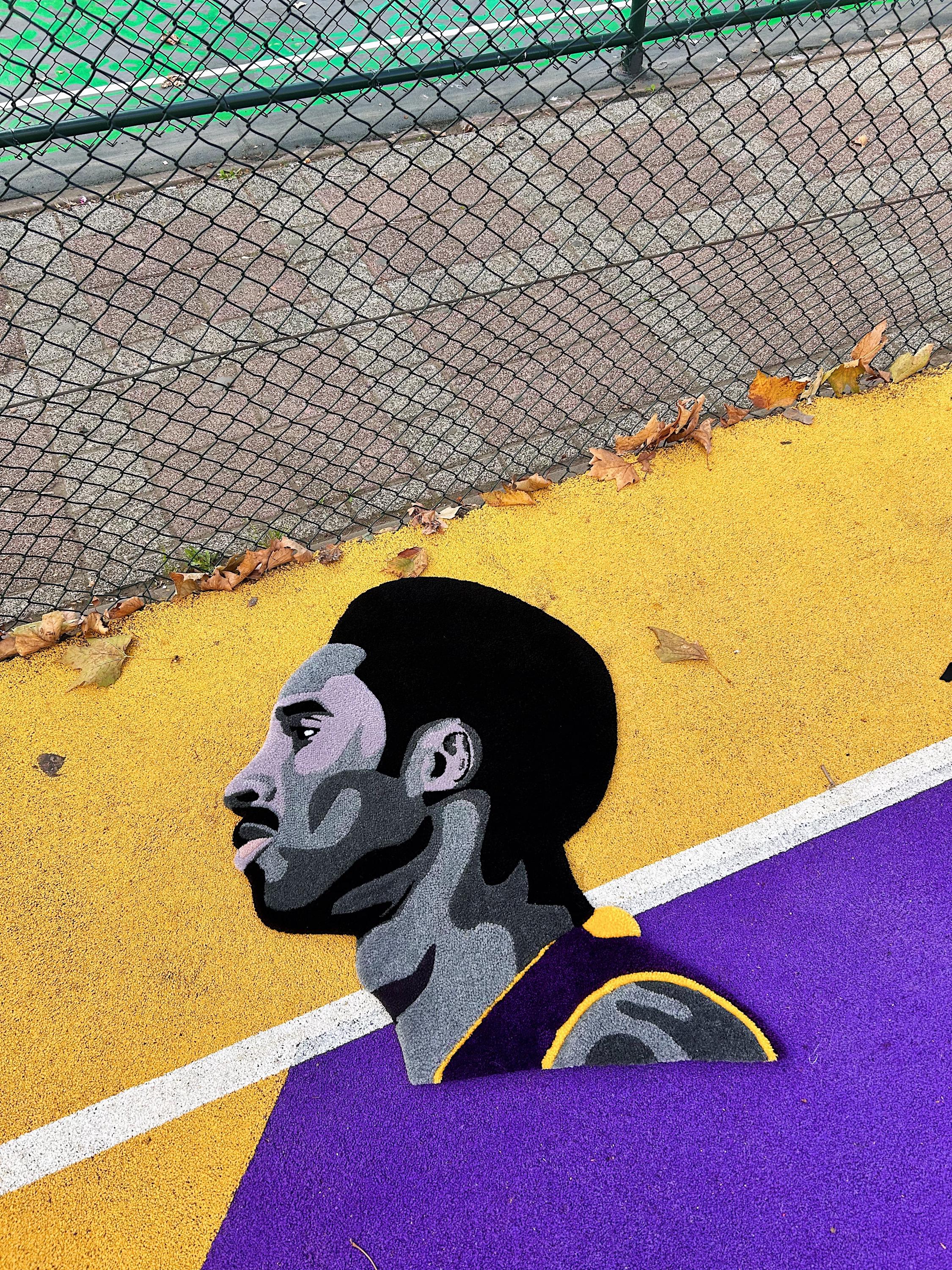 Kobe Rug Handmade Kobe Bryant Rug - Black Mamba - Iconic Basketball Decor for ...
