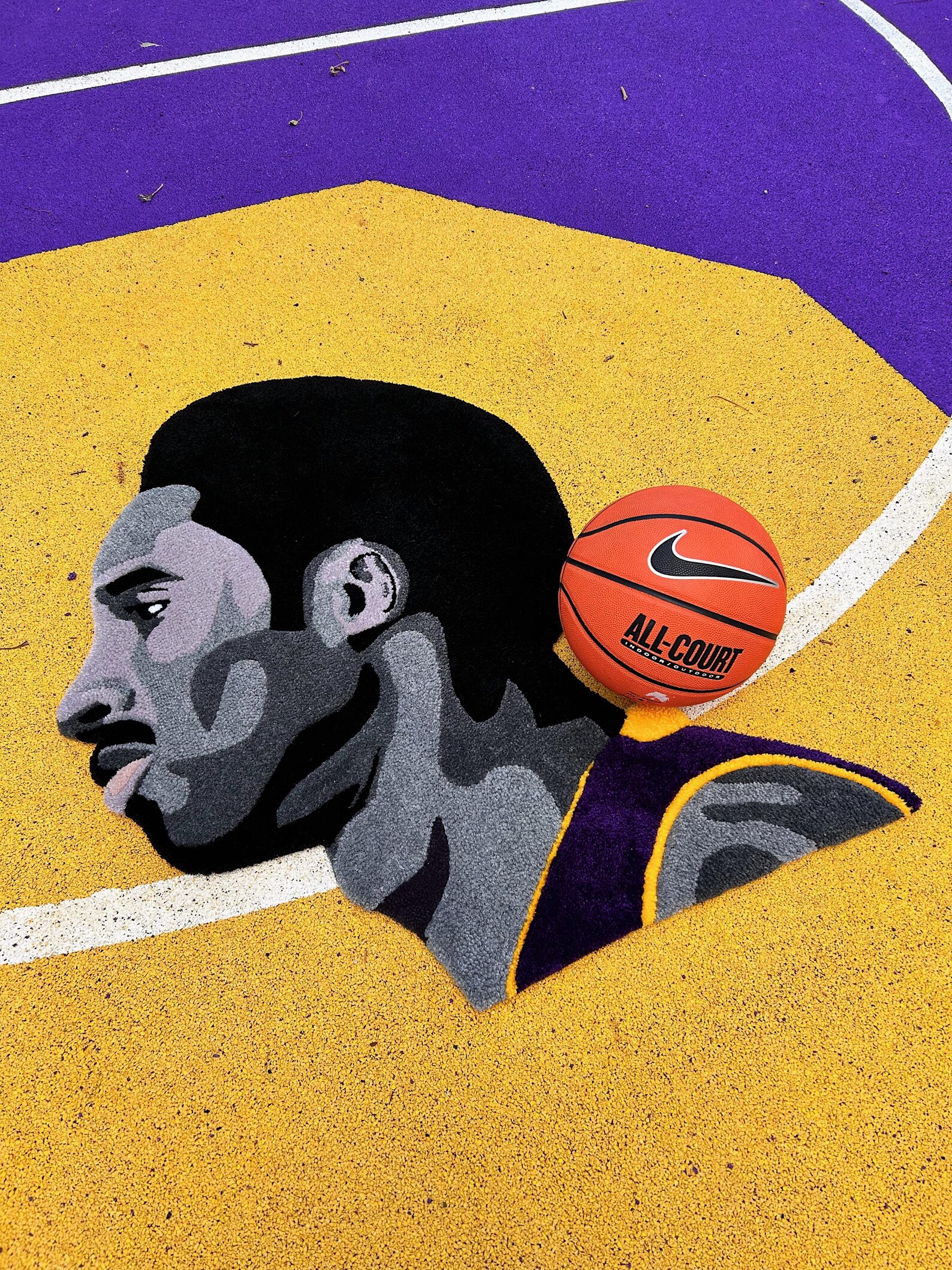 Kobe Rug Handmade Kobe Bryant Rug - Black Mamba - Iconic Basketball Decor for ...