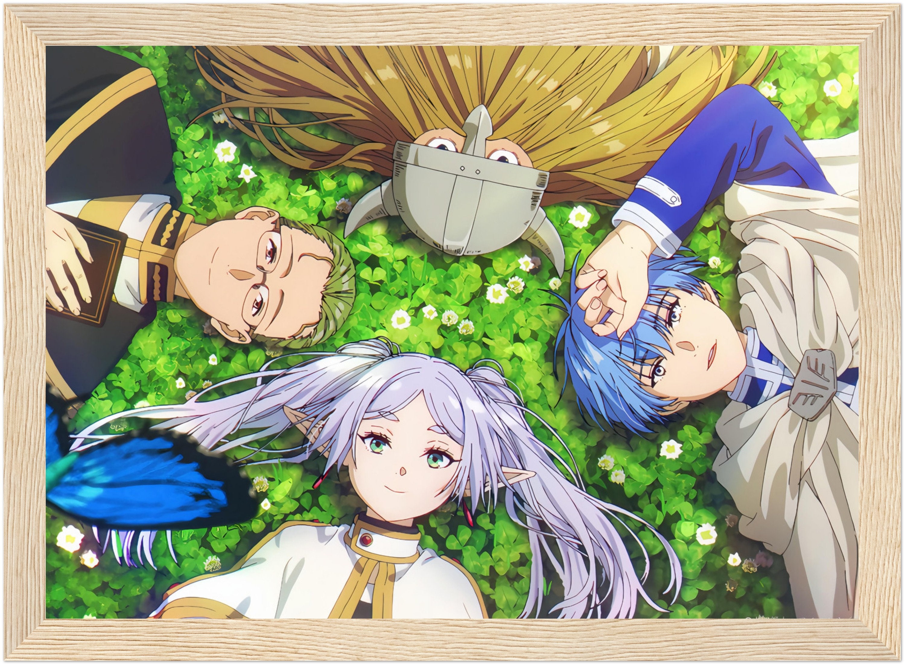 旅の終わりを越えたフリーレンのライトペインティング：アニメテーブル 