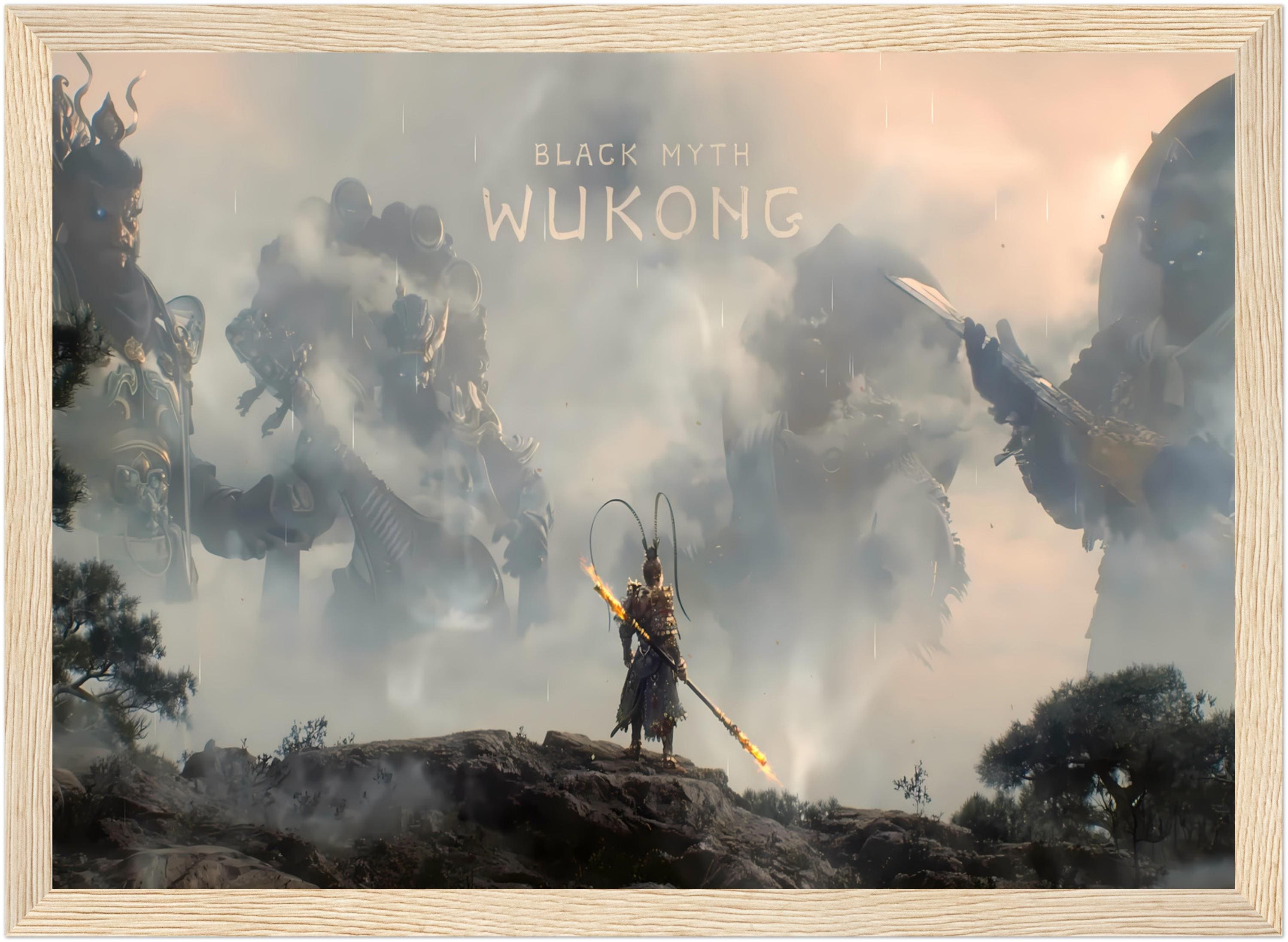 Black Myth Wukong Fanart Light Painting Table Lamp, Wall Art Etsy — free download