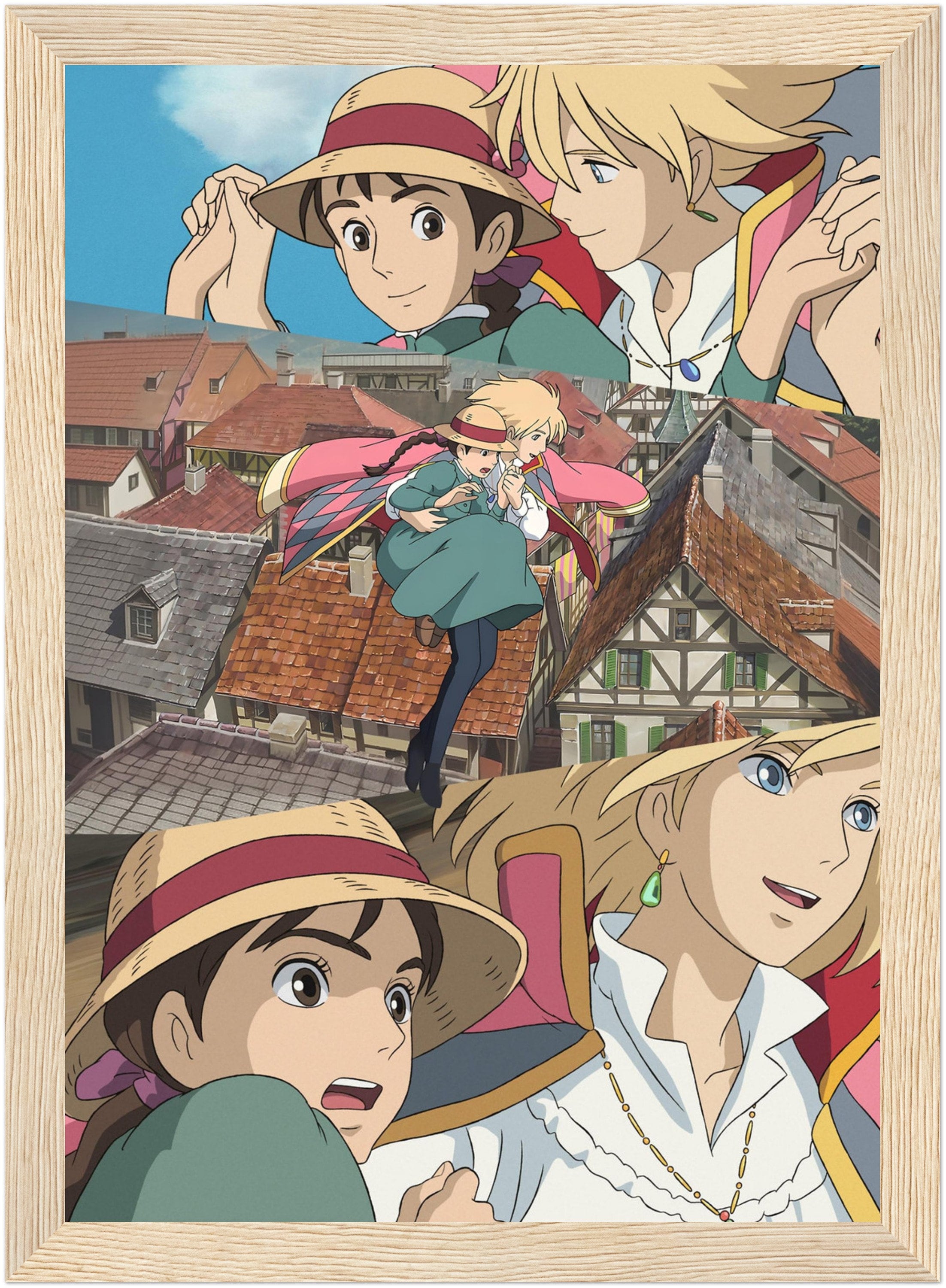 Howl's Moving Castle Light Painting Artwork, Table Lamp, Unique