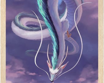 Pintura luminosa de El viaje de Chihiro: Arte mural LED de Chihiro y Haku