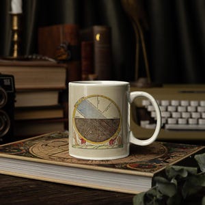 Himmlische Modell Keramikbecher, Konstellationsdruckbecher, Astronomie-Enthusiasten, Munster's Cosmographia, Wendekreis des Krebses, Wendekreis des Steinbocks