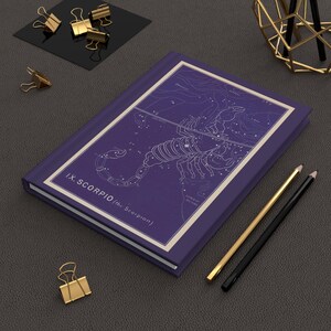 Skorpion Antike Karte Journal, Hardcover Notizbuch, Astronomie Schreib-Tagebuch, Sternbild Skizzenbuch, Astrologie Planer
