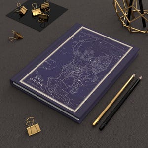 Orion Celestial Antique Map Journal, Hardcover Notizbuch, Astronomie Schreib-Tagebuch, Sternbild Skizzenbuch, Astrologie Planer