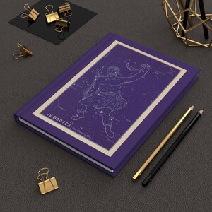 IV Bootes Antique Celestial Map Astrologie Liebhaber Journal, Hardcover Journal, Notizbuch, Tagebuch, Planer, Bullet Journal