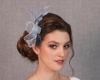 Light Blue Fascinator | Etsy Singapore