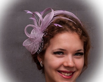 Lila Fascinator, Lavendel Fascinator, lila Fascinator, lila Hochzeit Fascinator