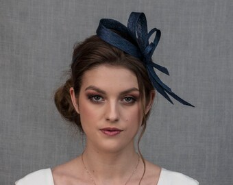 Navy Blue Fascinator - Etsy Australia