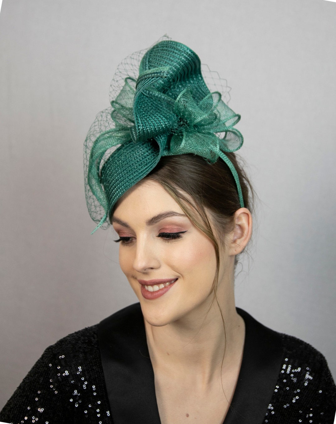 Emerald Green Kentucky Derby Hat. Green Race Hat. Green Glamorous ...