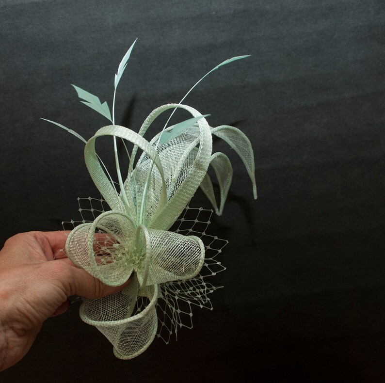 Light Green Fascinator.green Fascinator. Made to Order. Etsy