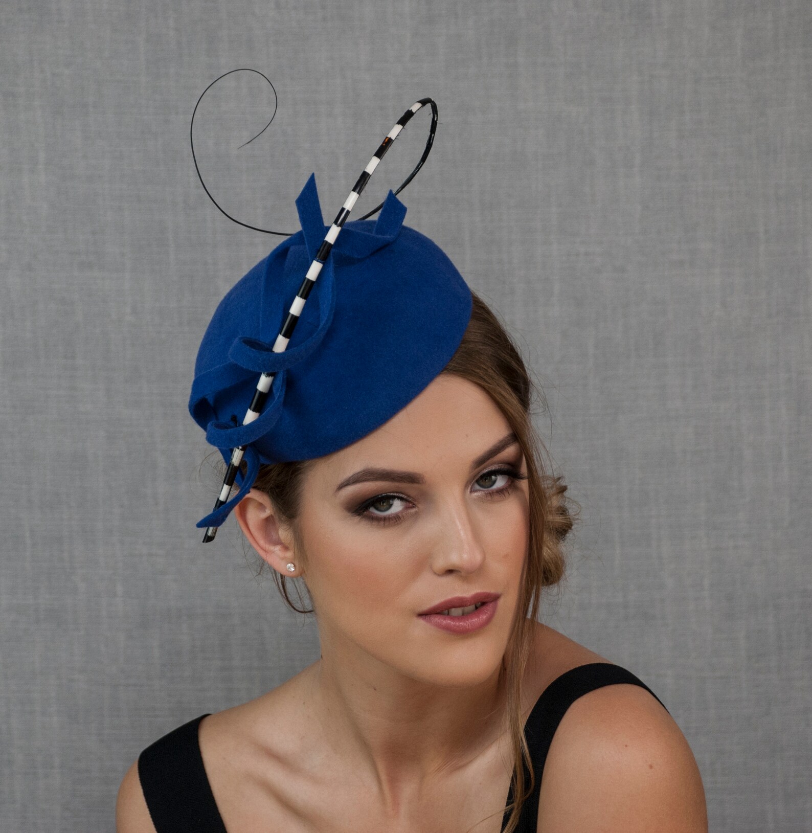 Royal Blue Pillbox Hat Blue Fascinator Hat. Last Hat on Sale Etsy