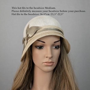Minimalist summer cloche hat for women. Made to order, depending on your headsize
