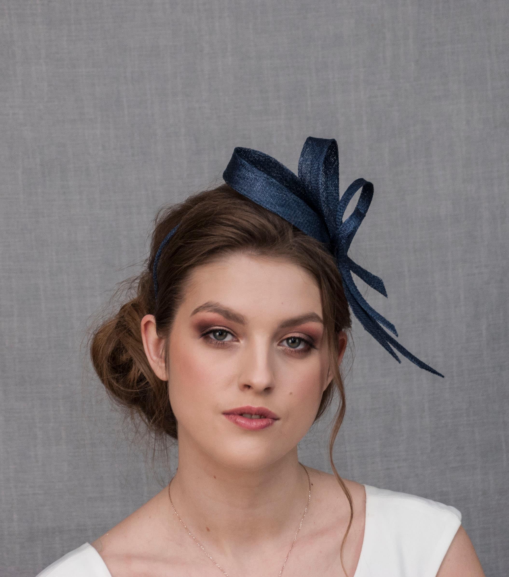 Navy Blue Fascinator - Etsy Australia