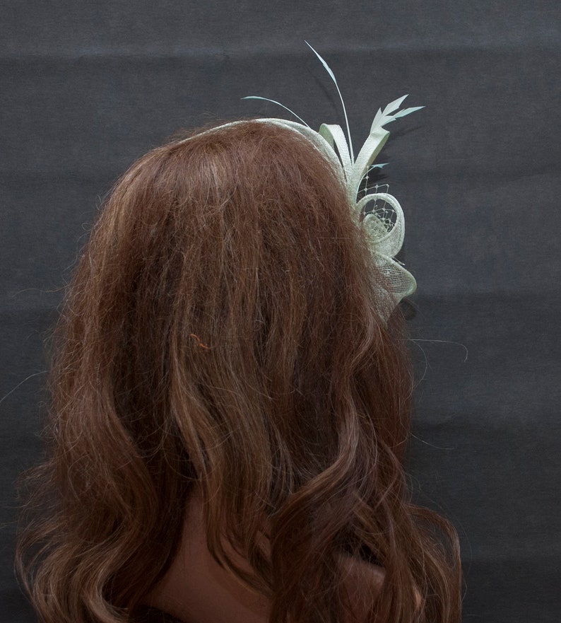 Light Green Fascinator.green Fascinator. Made to Order. Etsy
