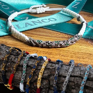 Macrame Bracelet - 925 Sterling Silver Chain Accessories with Cubic Zirconia, Adjustable Bracelet, Jewelry Gift, Chain Macrame Bracelet