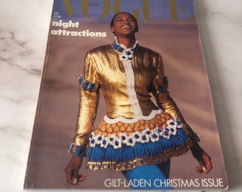 Naomi Campbell’s First Vogue Magazine Cover 1987 - Complete Magazine