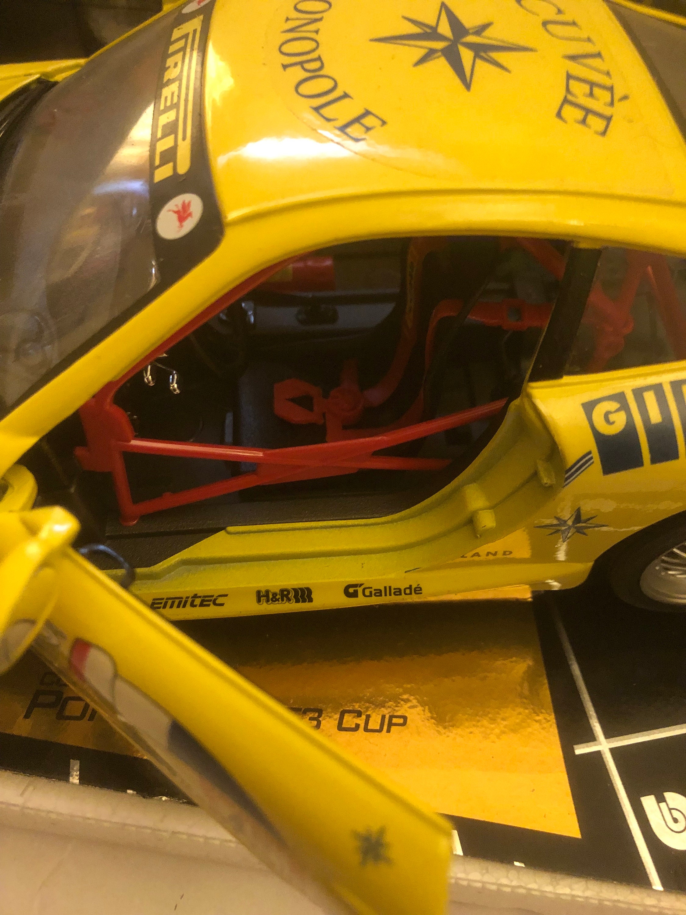 Yellow Porsche GT3 Cup Model Toy Car - 1:18 Bburago Gold