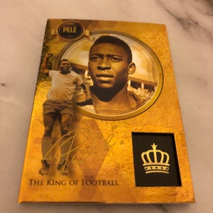 Pele Sports Trading Card - The King of Football - Panini Soccer Collectible - Authentic Brazil Card - Pele Memorabilia