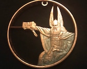 Thor, Norse God of Thunder, Hand Cut Copper Medallion, Warrior God Medallion, Hand Cut, Copper Pendant, Norse Mythology Necklace