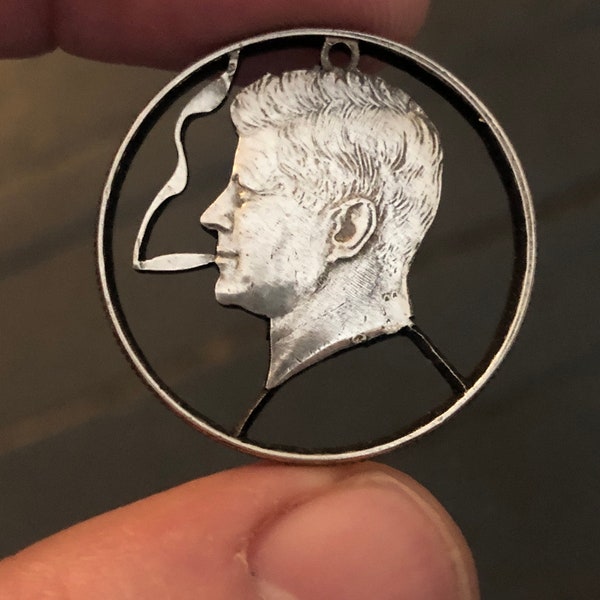 Hand Cut JFK Puffing A Fat Joint - Silver Clad Expertly Made