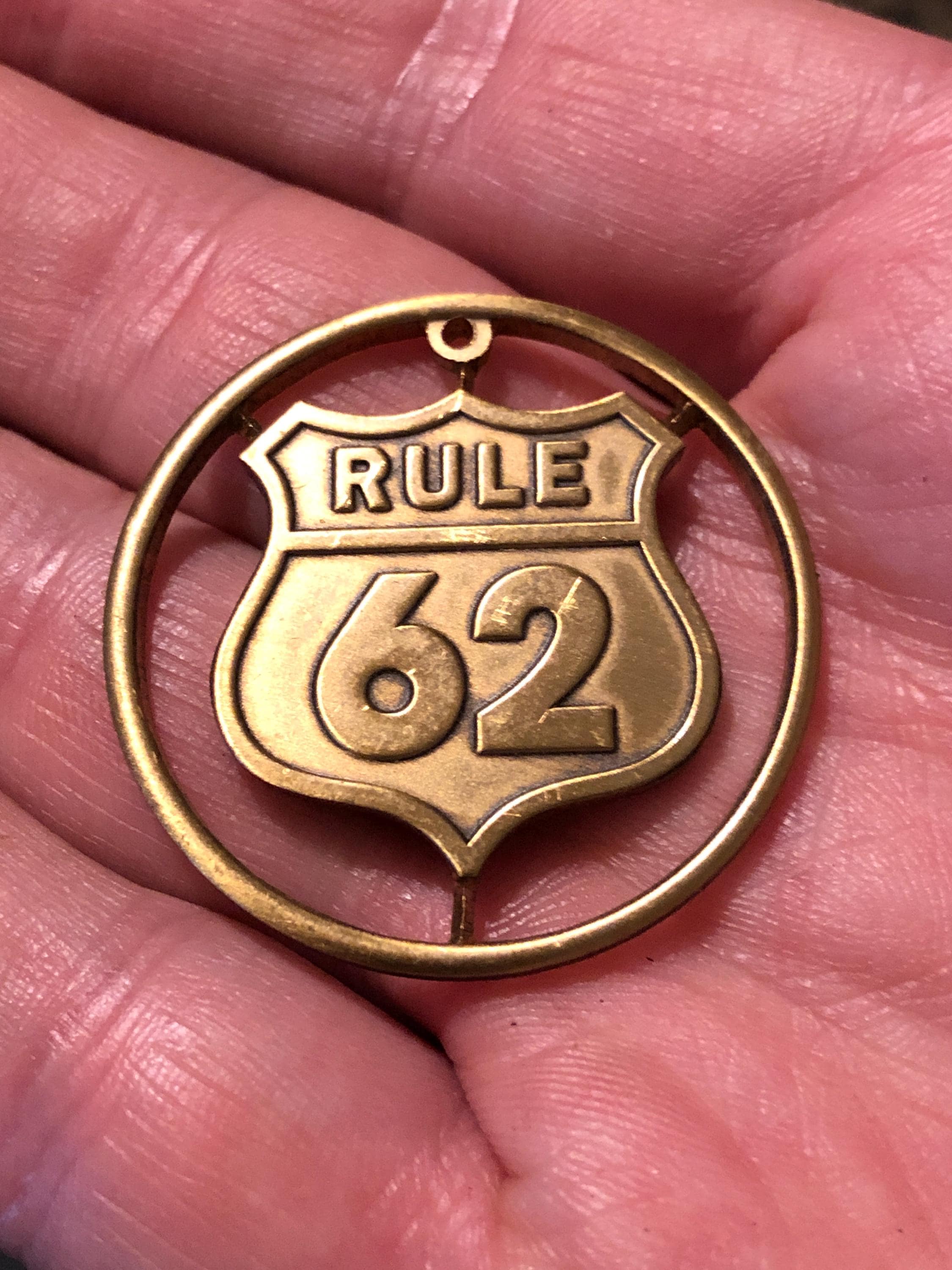 Rule 62 "Don't Take Yourself Too Damn Serious" AA Money Clip - Brass Bronze - View #8