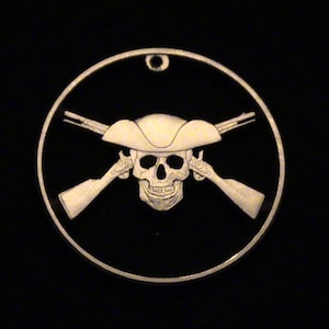 Skull & Gunbones - Revolutionary War - Jolly Roger - SOS - 999 Pure Copper