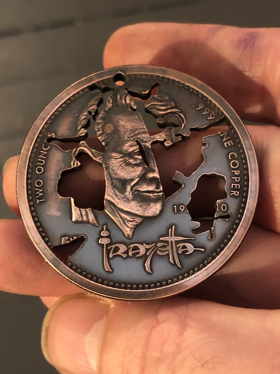 Frank Frazetta Masterpiece, Death Dealer III, Hand Cut Fine Copper