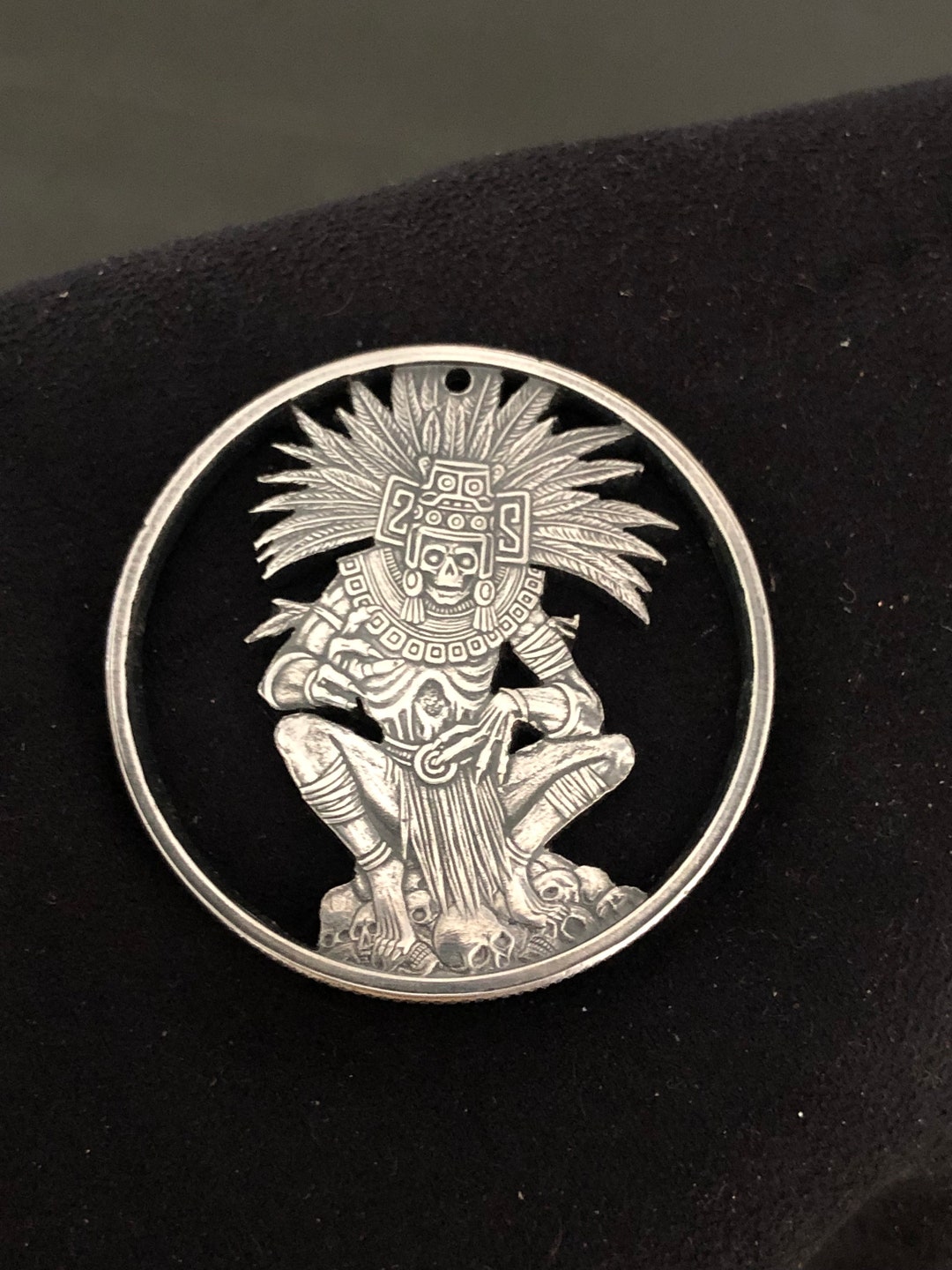 Mictlantecuhtli - Aztec God of Death - 1 Oz .999 Fine Silver Round ...