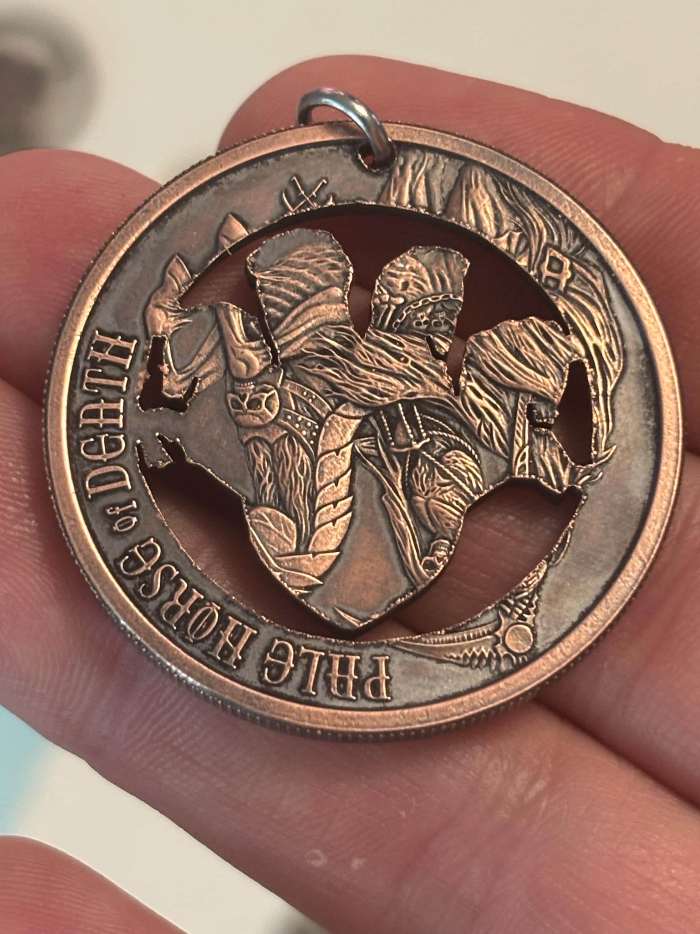 Four Horsemen of the Apocalypse Hand Cut Copper Bullion Round ...