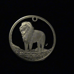 SOMALIA - cut coin jewelry - Lion - 2013 - BRAND NEW