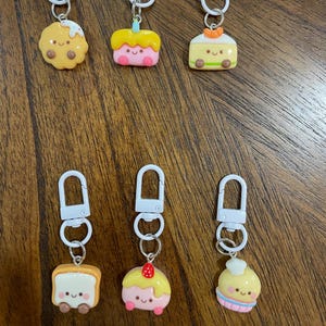 Kawaii Bag Charms (Set of 3) - Kawaii Keychain - Cute Bag Charm - Cute Keychain - Kawaii Accessories - Kawaii Key Chain - Bag Accesories