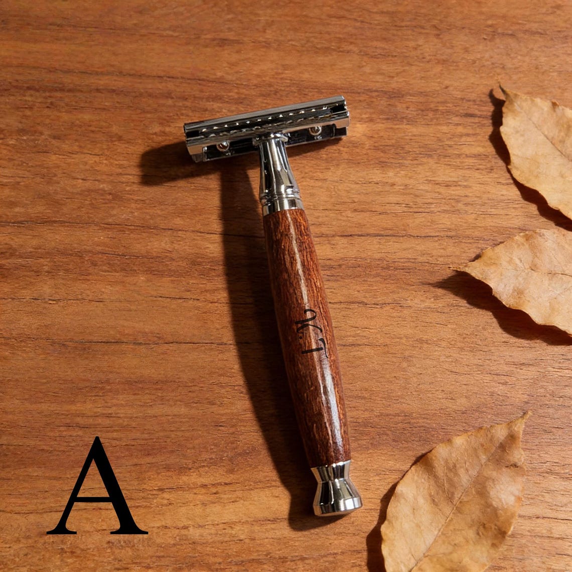 Custom Handcrafted Double Edge Safety Razor, Engraved Sustainable Solid ...