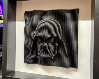 Darth Vader 3D Layered Art: Star Wars Sith Lord Decor