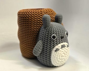 Totoro Pencil Holder: 3D Printed Kawaii Desk Organizer