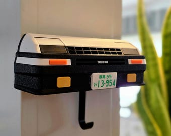 3D Printed AE86 Trueno Key Holder: Pop-Up Headlights, JDM Car Accessory