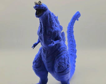 KAWS Inspired Cookie Monster Godzilla Figure | 3D Printed Kaiju Statue | Collectible Desk Decor