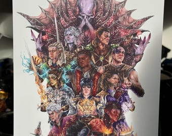 Helden von Baldur’s Gate, A4 Kunstdruck
