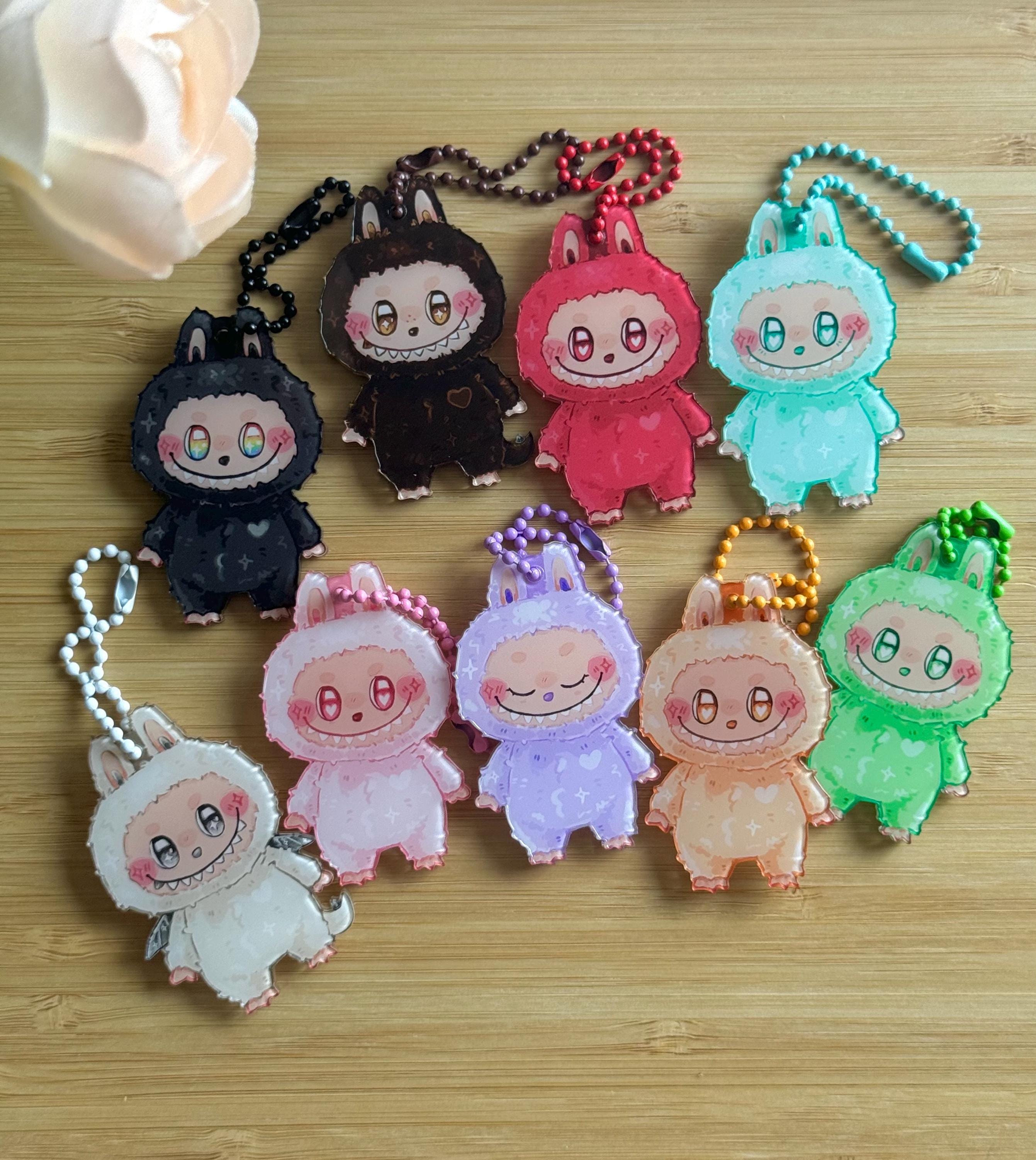Labubu 正規版の鍵とバッグのキーホルダー Labubu key chain - Etsy 日本