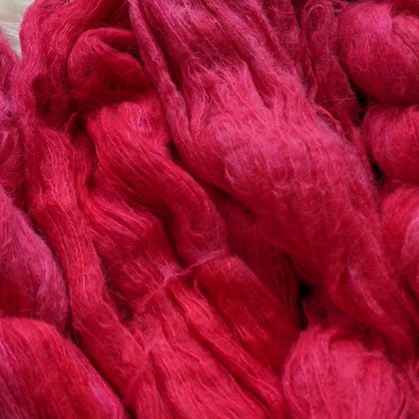 LUST. Inanna lace base. 74 baby suri alpaca/26 mulberry silk. 328 yards per 50g skein.