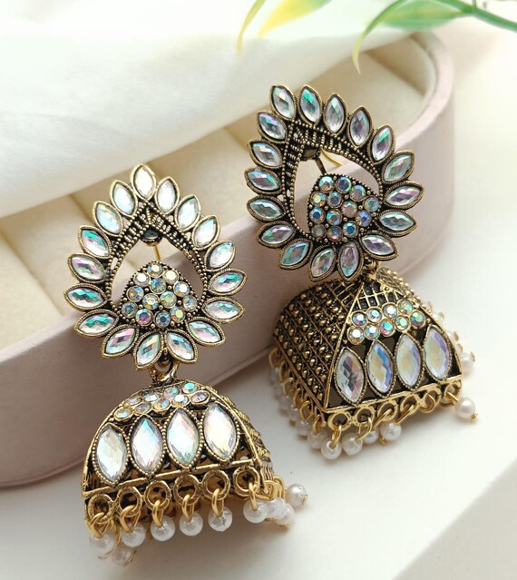 Etsy jhumka earrings discount