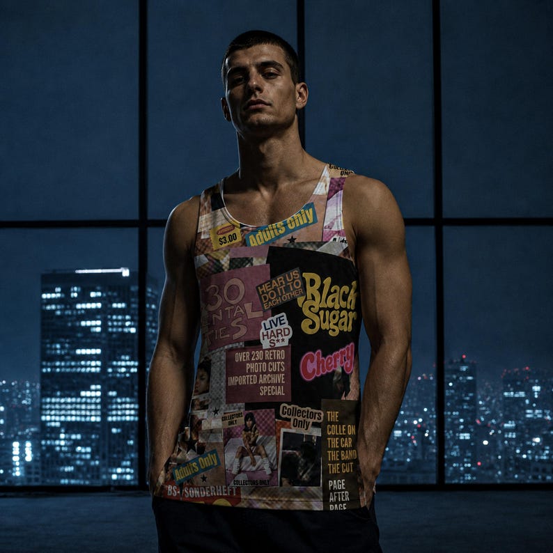 Débardeur Tyler Durden, chemise Fight Club, débardeur punk, cadeau pour fan de film culte image 4