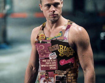 Tyler Durden Tank Top, Fight Club Shirt, Punk Gym Tank, Cult Movie Fan Gift