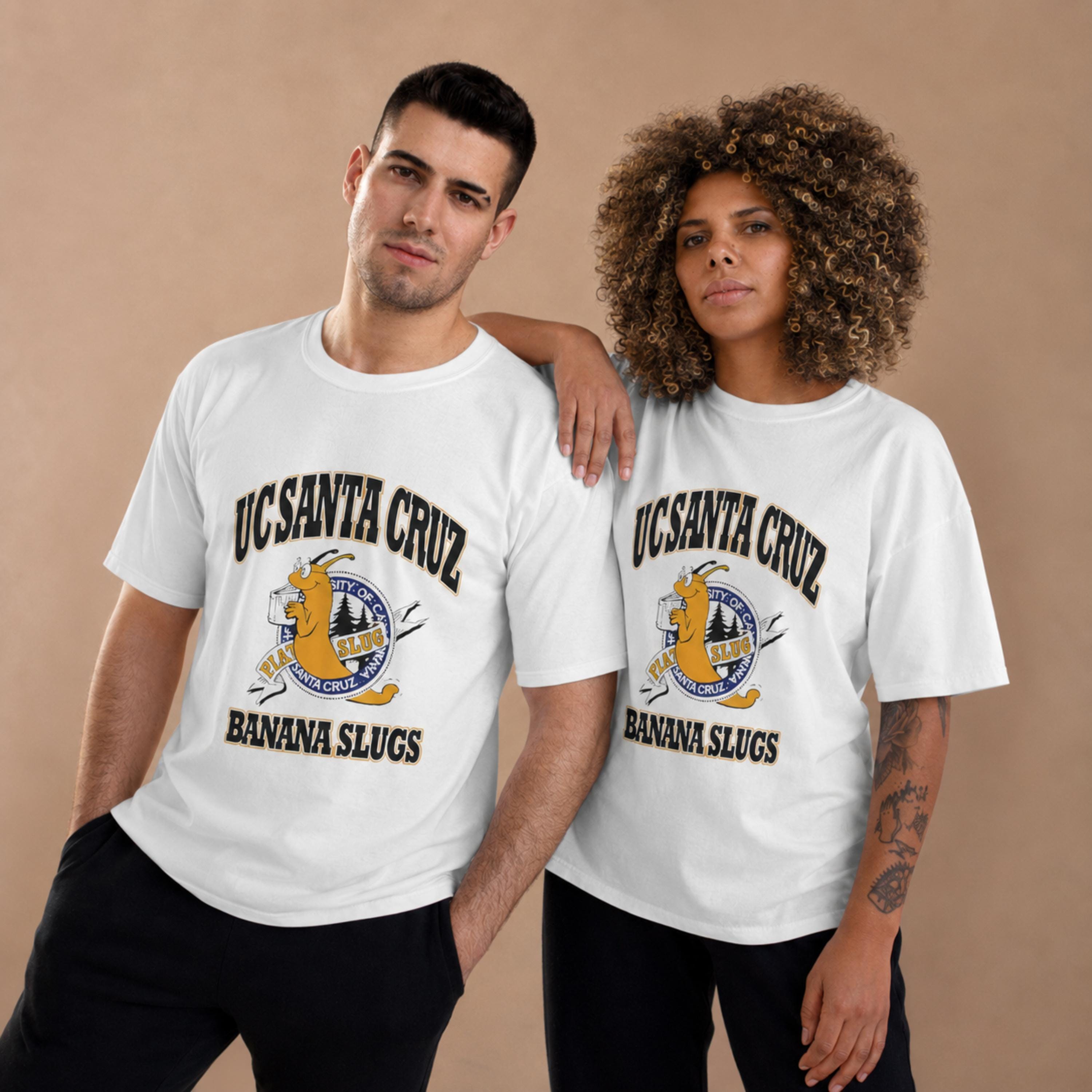 UCサンタクルーズ バナナスラッグス Tシャツ、パルプ・フィクション 
